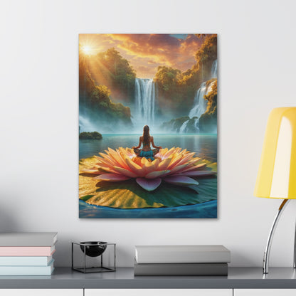 Blissful Lotus Art Canvas Ed. 10