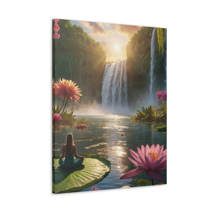 Blissful Lotus Art Canvas Ed. 12