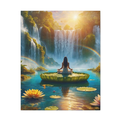 Blissful Lotus Art Canvas Ed. 17