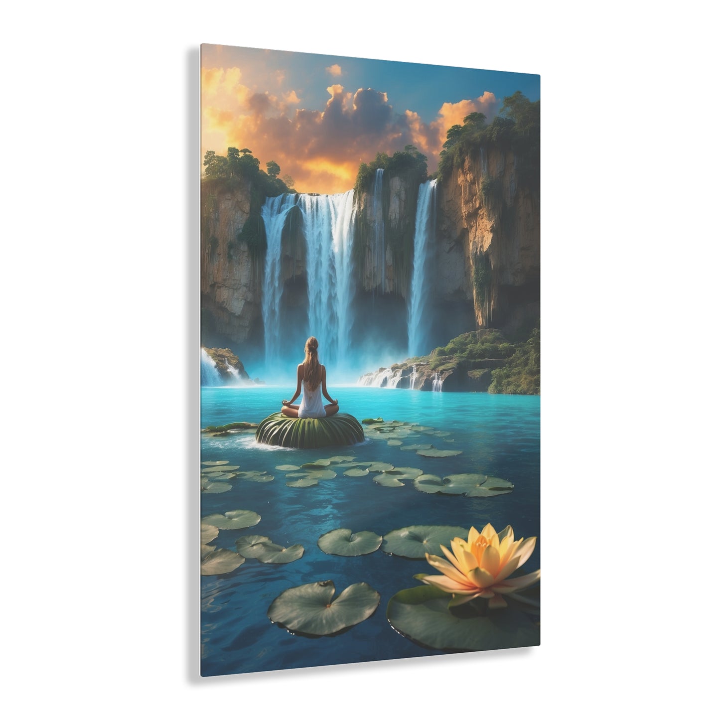 Blissful Lotus Acrylic Print Ed. 19