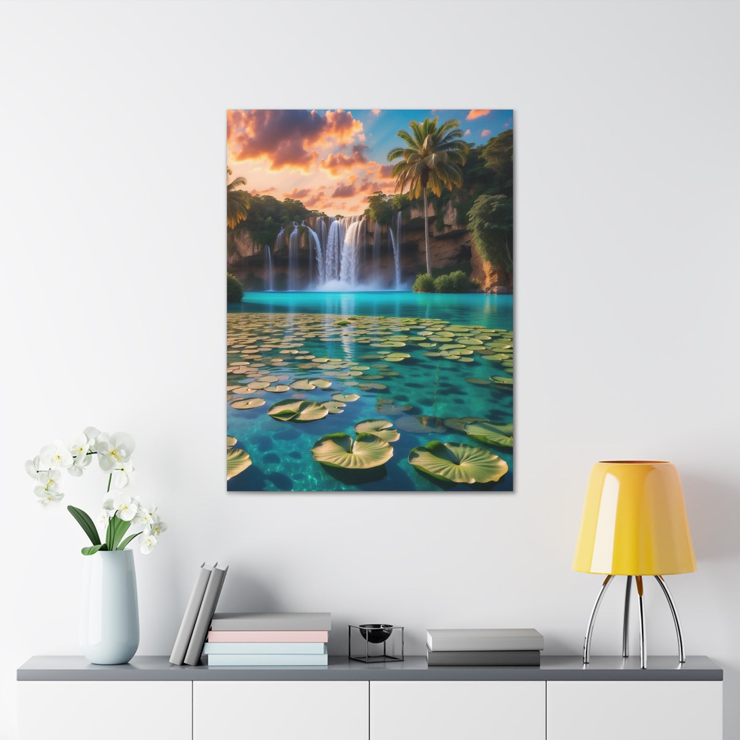 Majestic Waterfalls Art Canvas Ed. 40