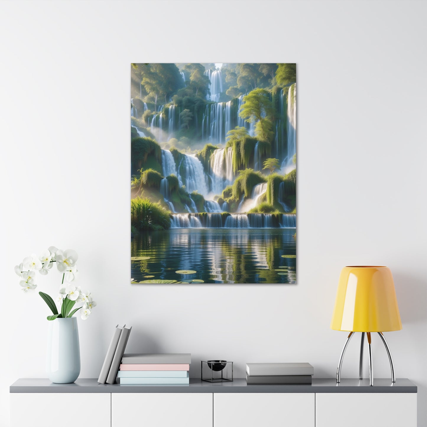 Majestic Waterfalls Art Canvas Ed. 10