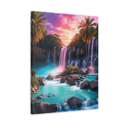 Majestic Waterfalls Art Canvas Ed. 36