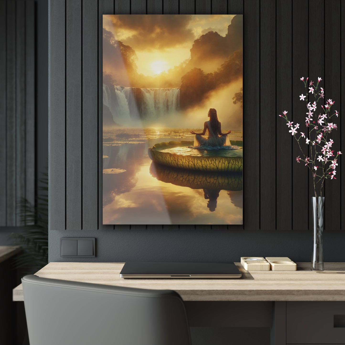 Blissful Lotus Acrylic Print Ed. 7