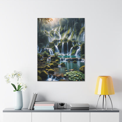 Majestic Waterfalls Art Canvas Ed. 13