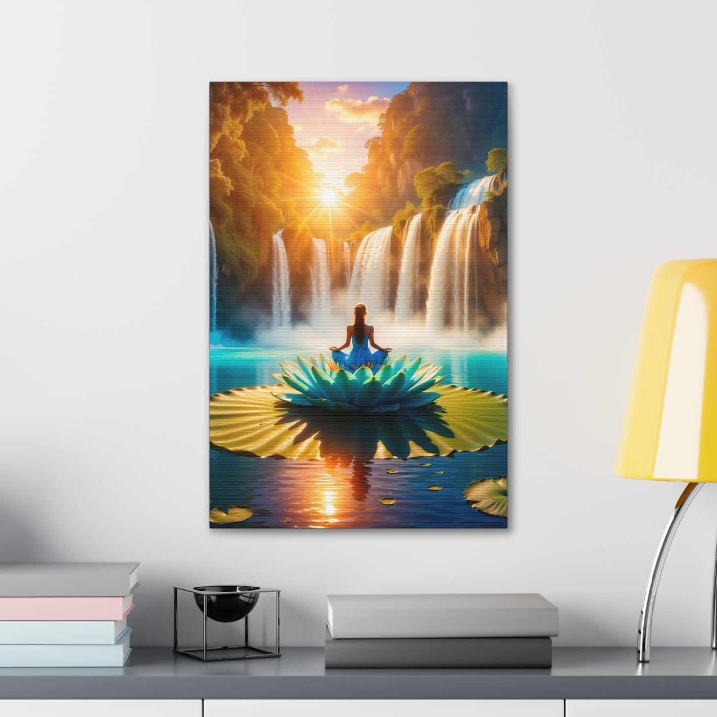 Blissful Lotus Art Canvas Ed. 15