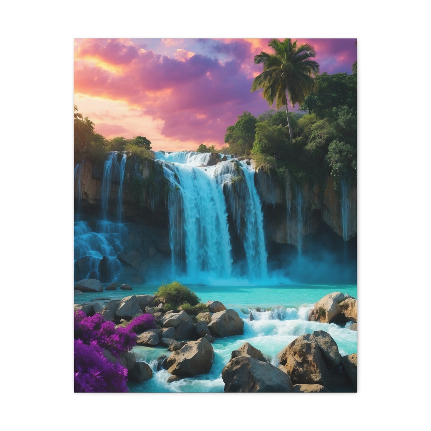 Majestic Waterfalls Art Canvas Ed. 34