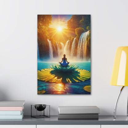 Blissful Lotus Art Canvas Ed. 13