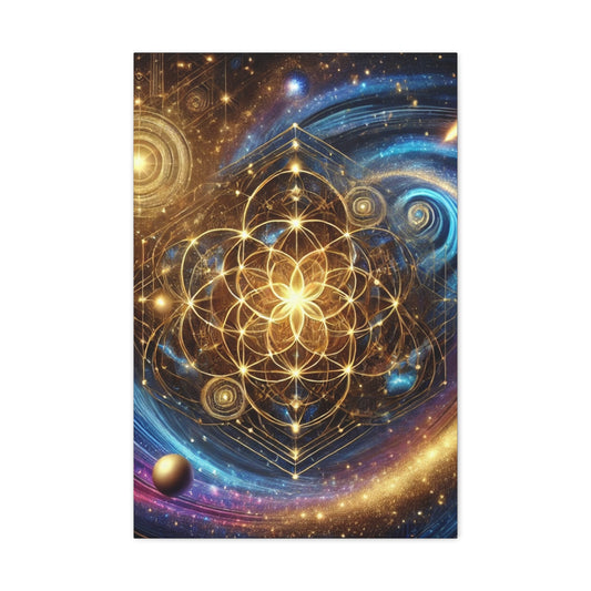 Sacred Geometry Art Canvas Ed. 66