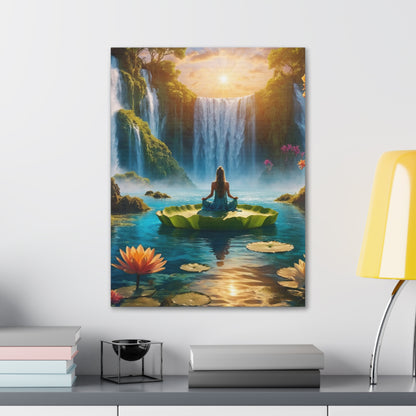 Blissful Lotus Art Canvas Ed. 14