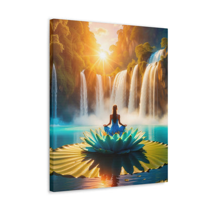 Blissful Lotus Art Canvas Ed. 15