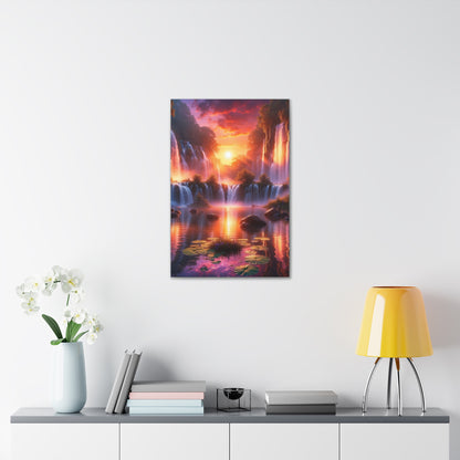 Majestic Waterfalls Art Canvas Ed. 22