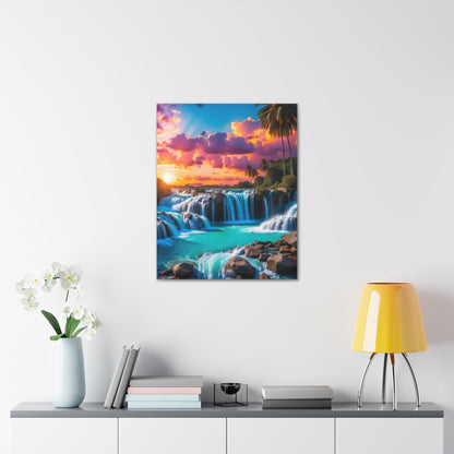 Majestic Waterfalls Art Canvas Ed. 33