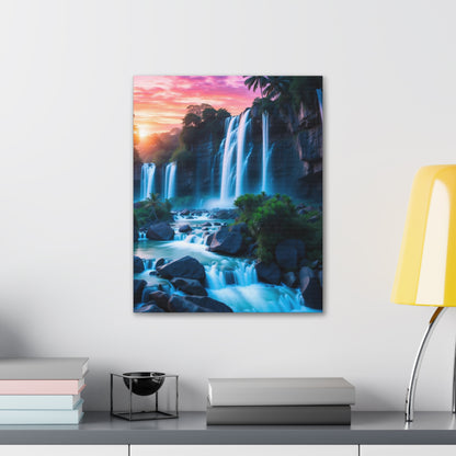 Majestic Waterfalls Art Canvas Ed. 37