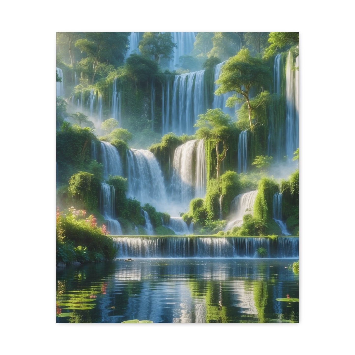 Majestic Waterfalls Art Canvas Ed. 9