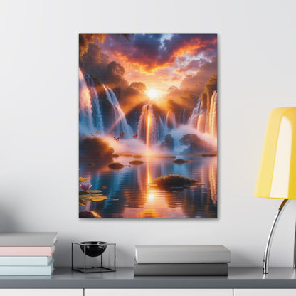 Majestic Waterfalls Art Canvas Ed. 21