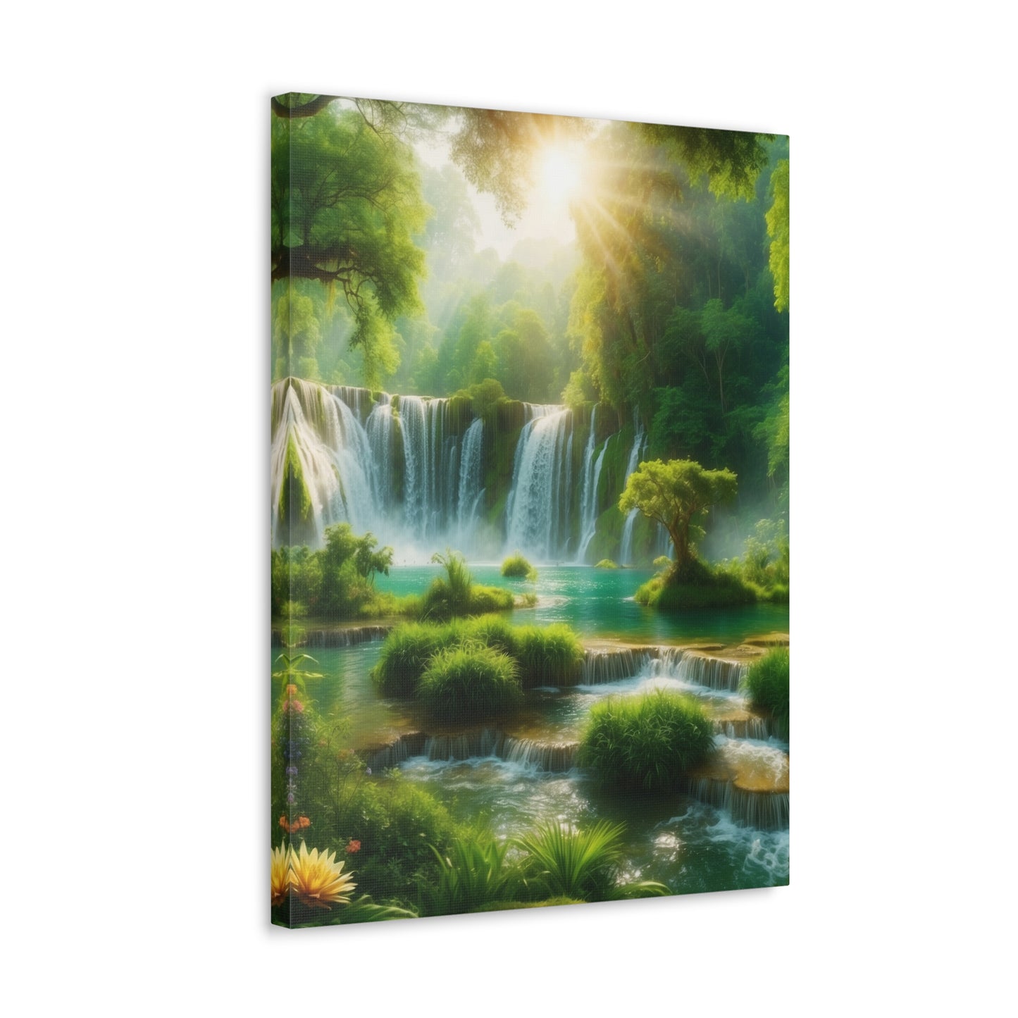 Majestic Waterfalls Art Canvas Ed. 4