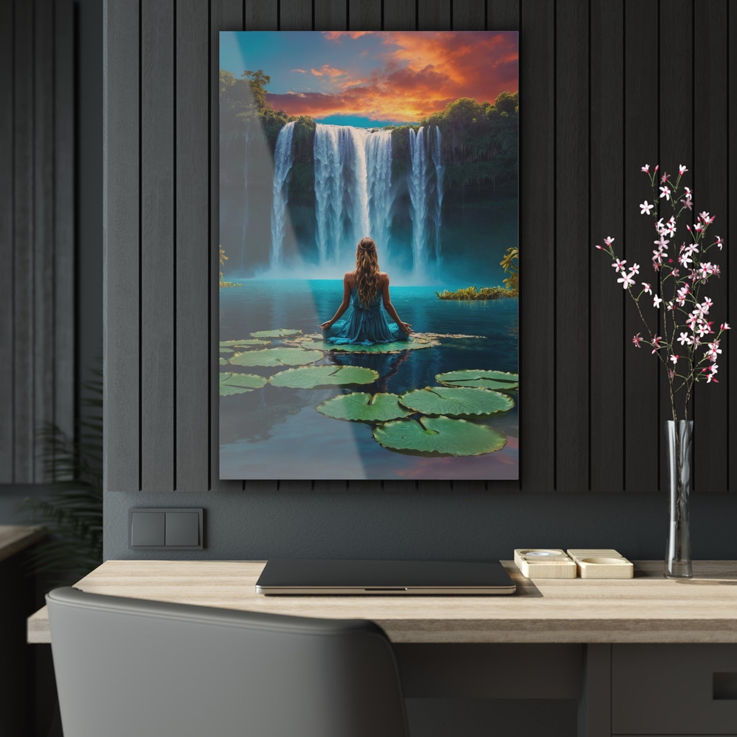 Blissful Lotus Acrylic Print Ed. 2