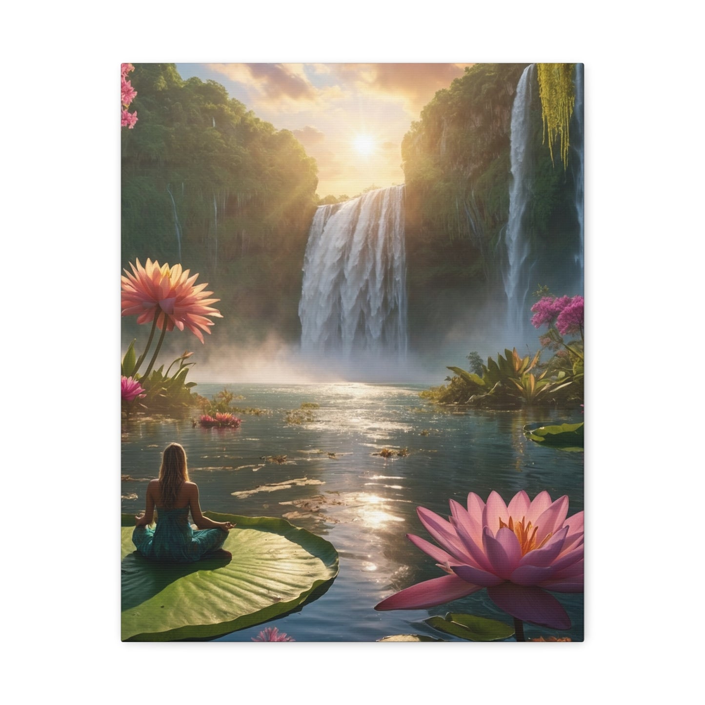 Blissful Lotus Art Canvas Ed. 12