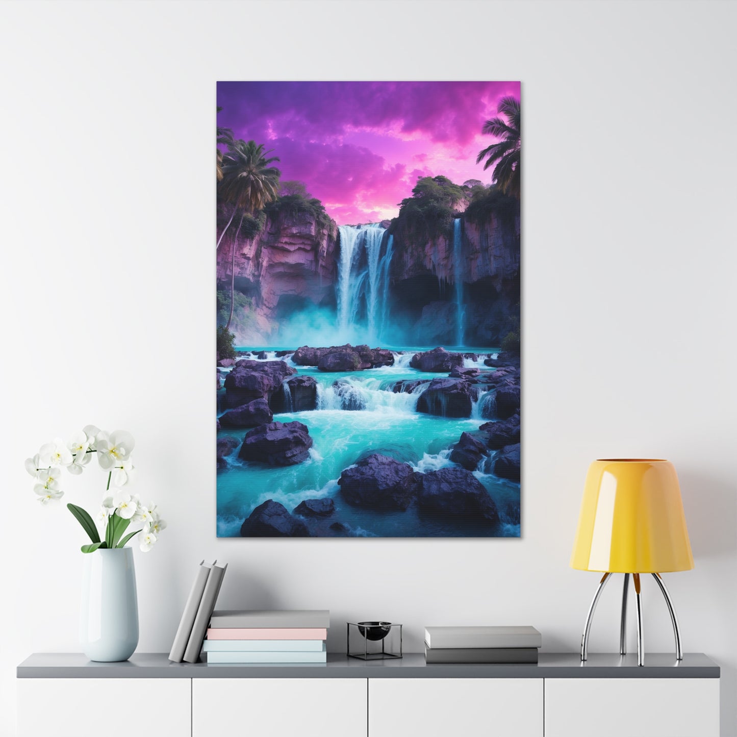 Majestic Waterfalls Art Canvas Ed. 30