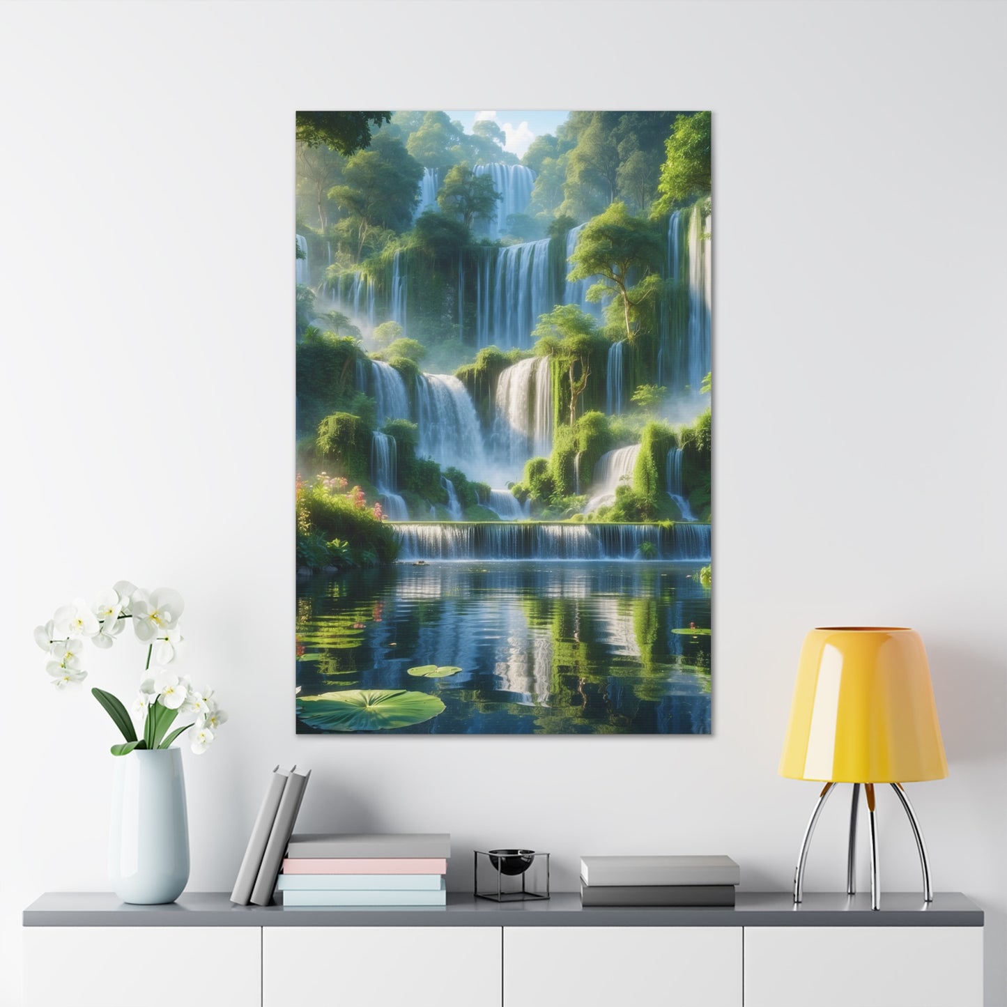 Majestic Waterfalls Art Canvas Ed. 9