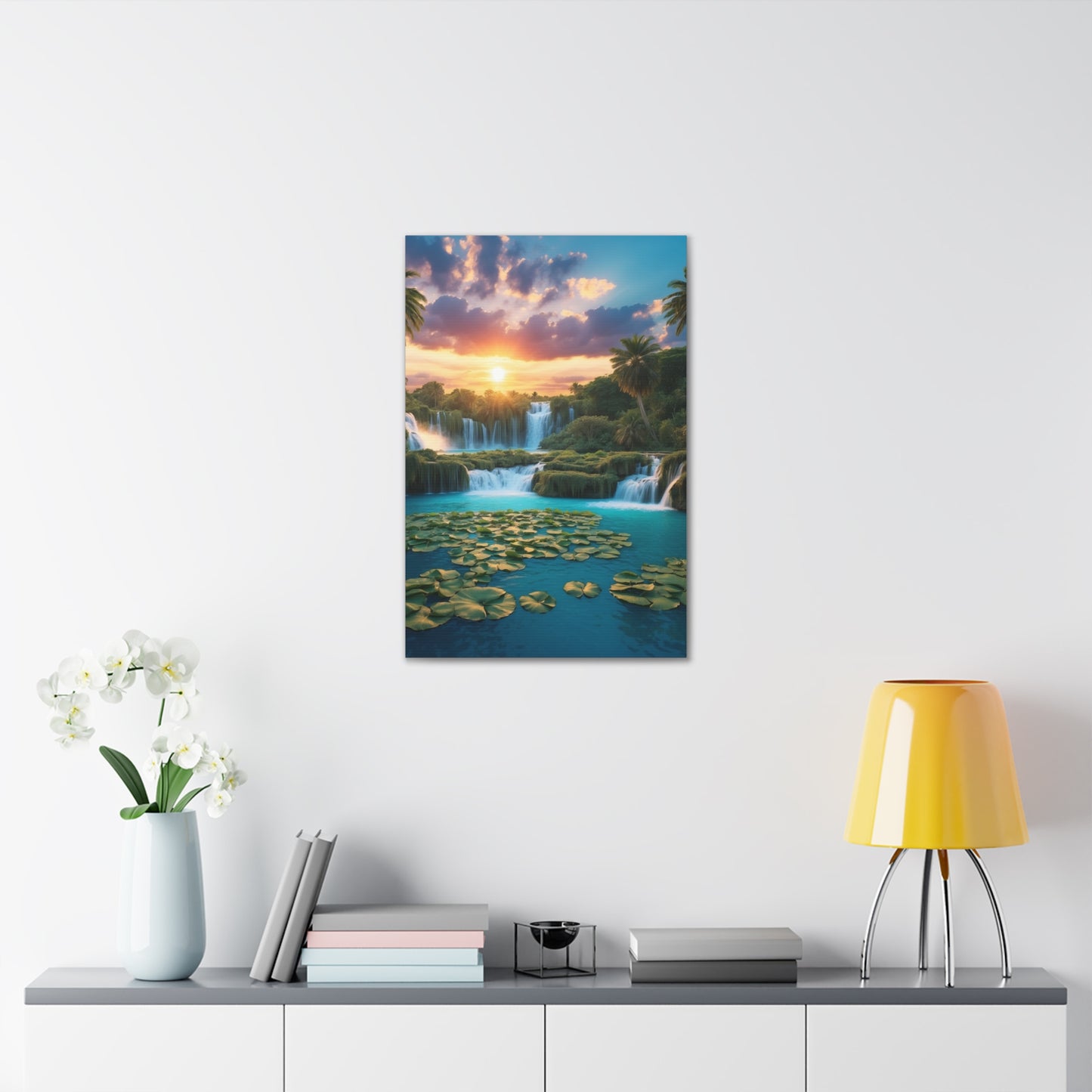 Majestic Waterfalls Art Canvas Ed. 41