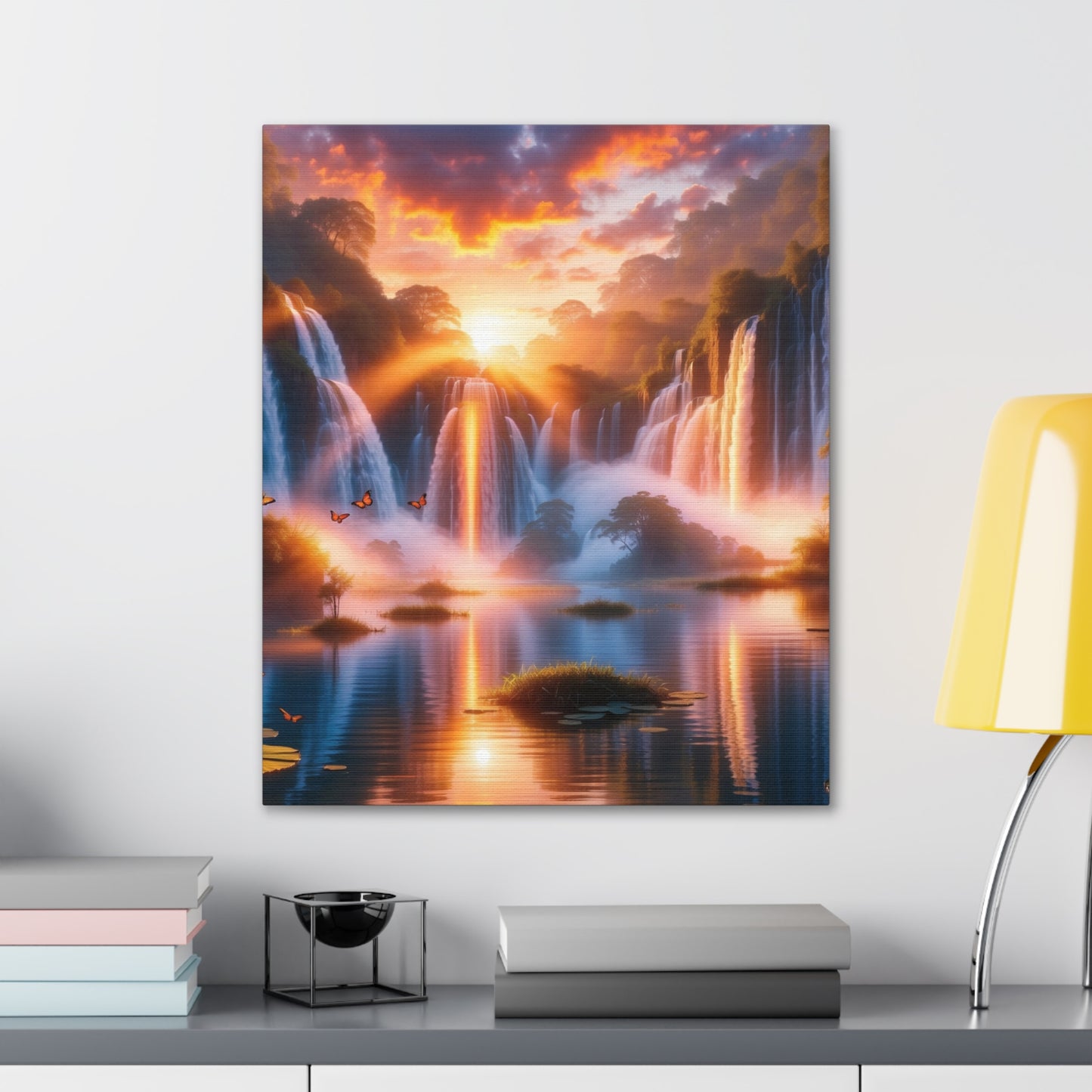 Majestic Waterfalls Art Canvas Ed. 20