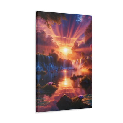 Majestic Waterfalls Art Canvas Ed. 23