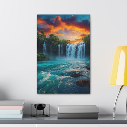 Majestic Waterfalls Art Canvas Ed. 44