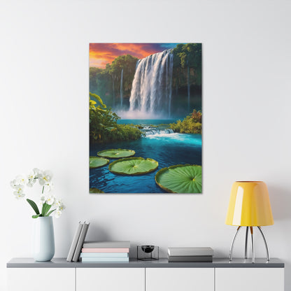 Majestic Waterfalls Art Canvas Ed. 47