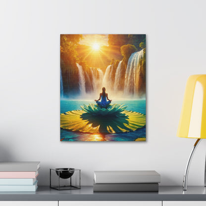 Blissful Lotus Art Canvas Ed. 13