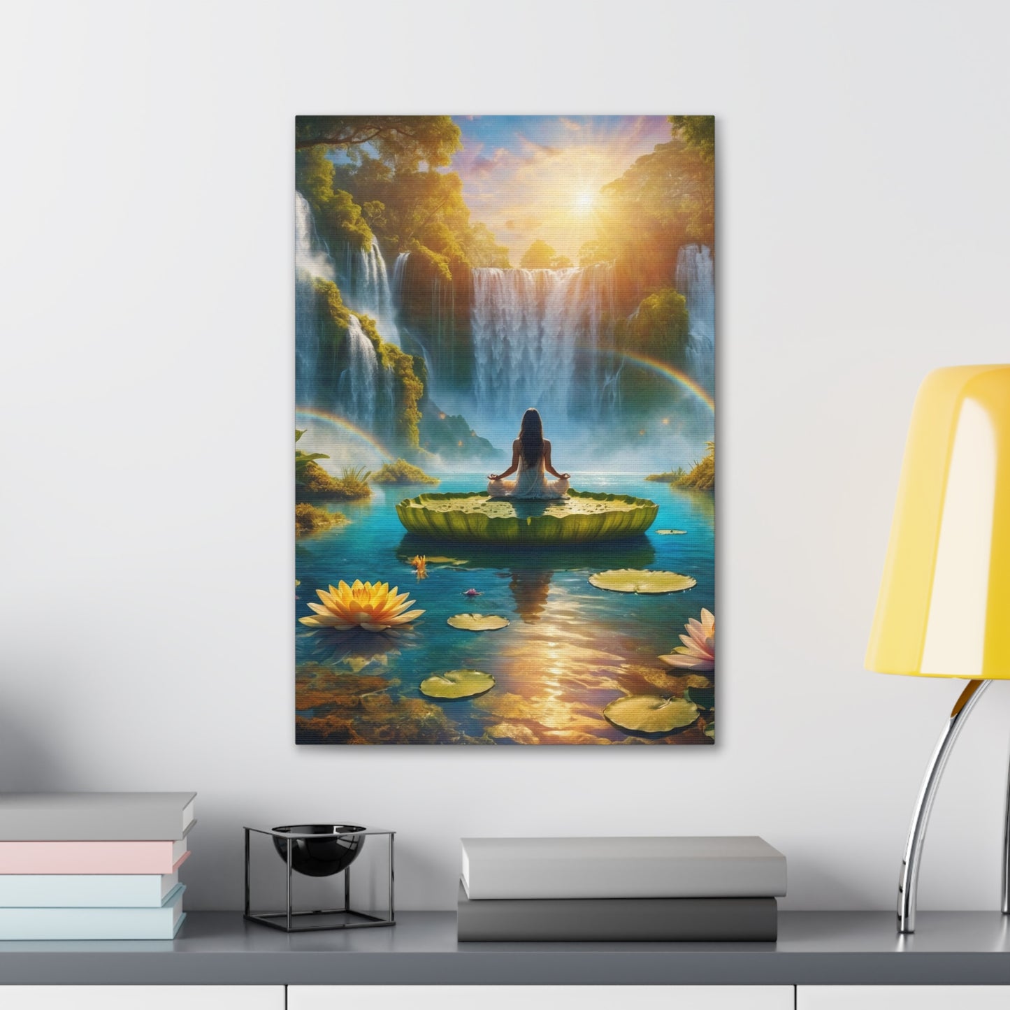 Blissful Lotus Art Canvas Ed. 17