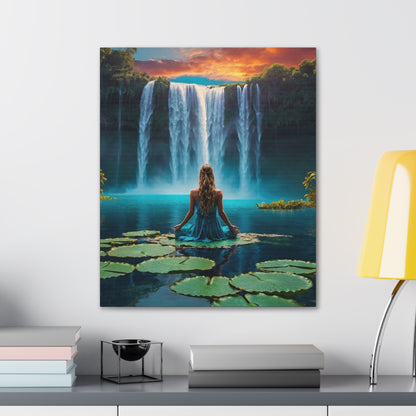 Blissful Lotus Art Canvas Ed. 2