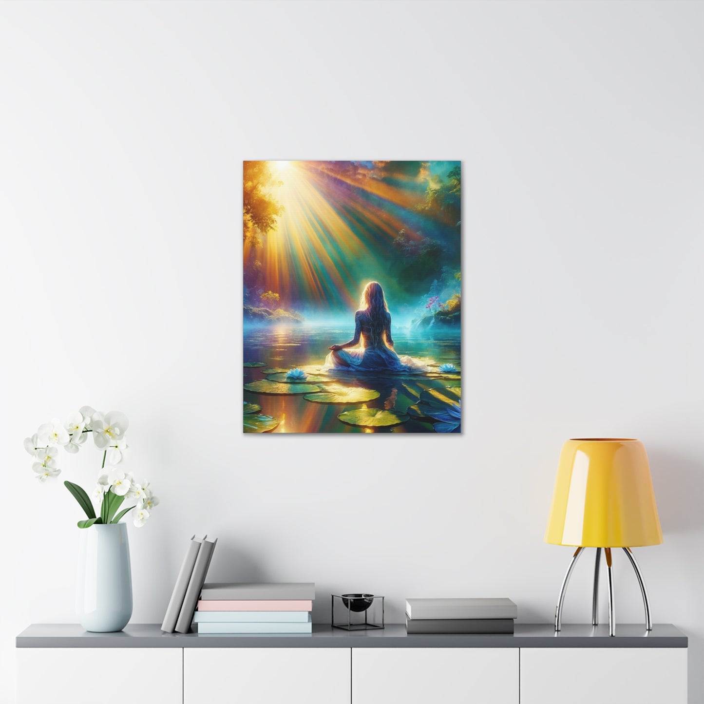 Blissful Lotus Art Canvas Ed. 6