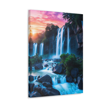 Majestic Waterfalls Art Canvas Ed. 37