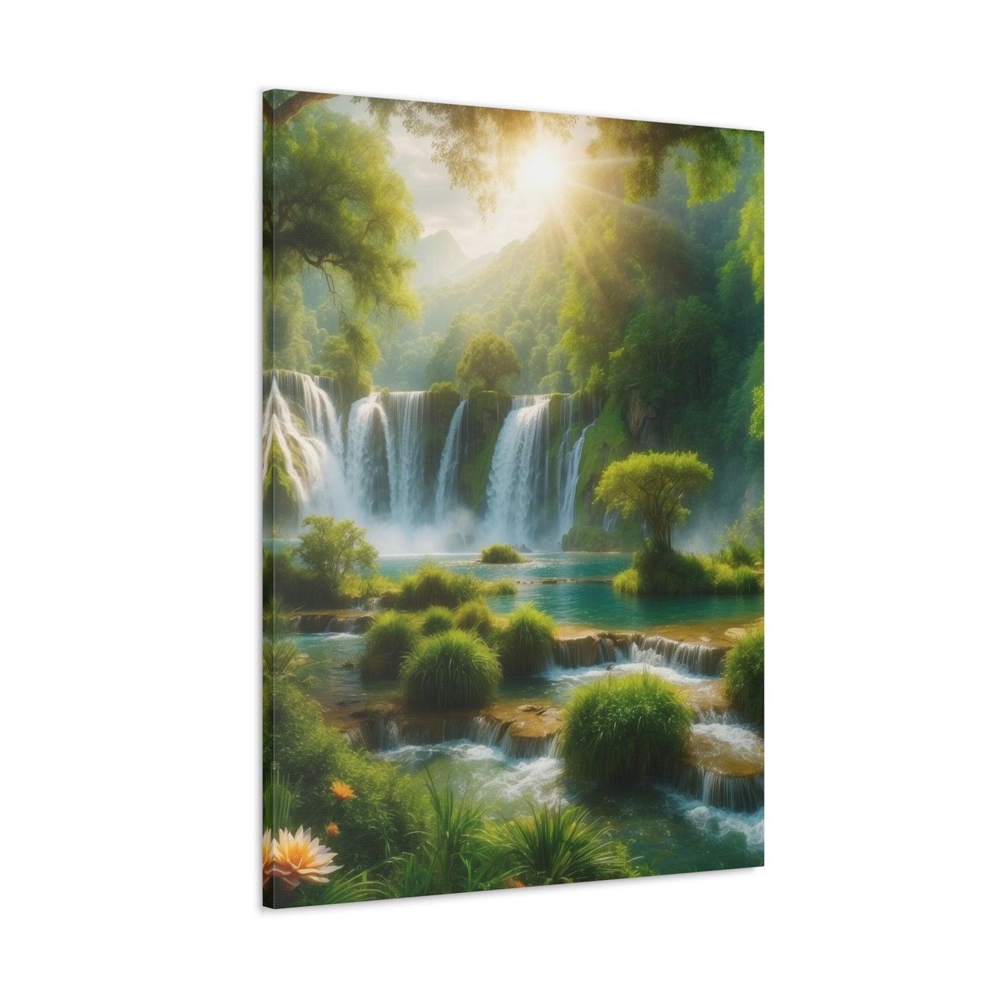 Majestic Waterfalls Art Canvas Ed. 2