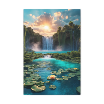 Majestic Waterfalls Art Canvas Ed. 42