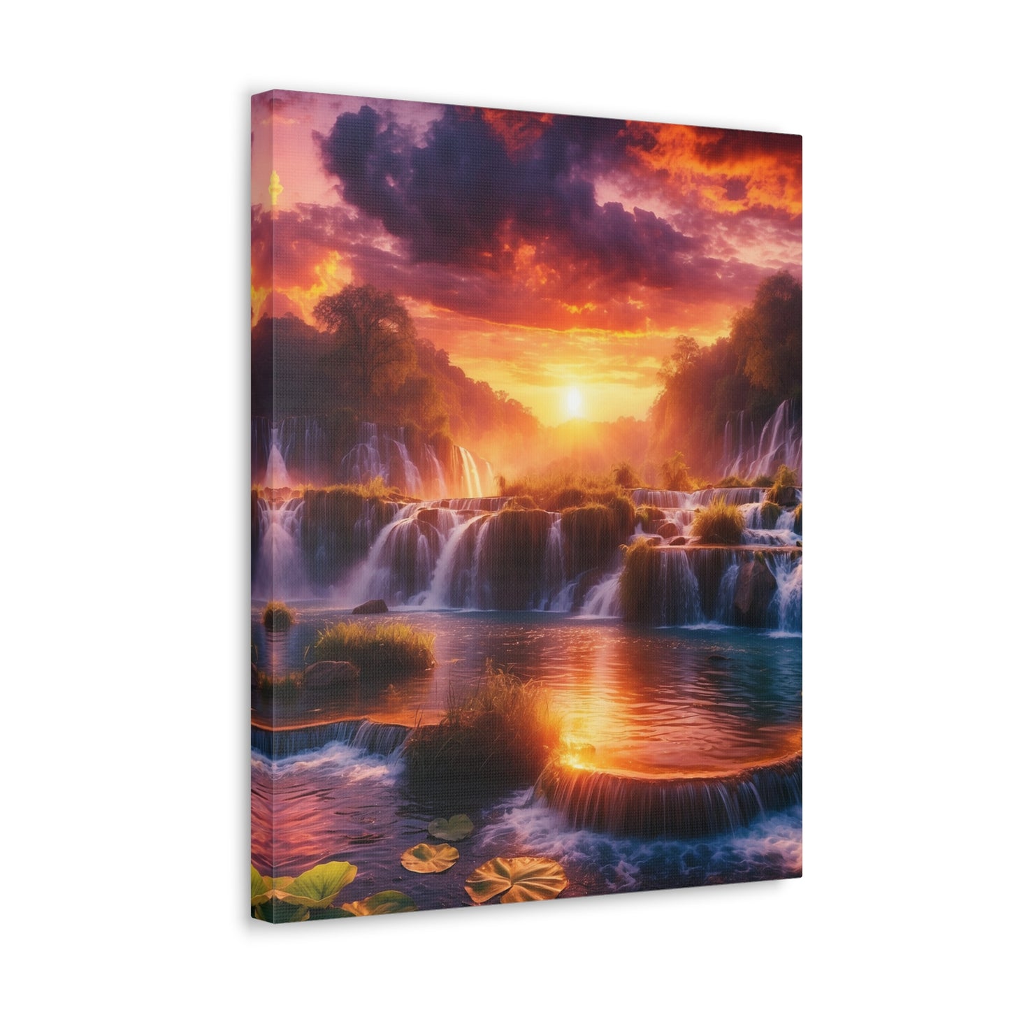 Majestic Waterfalls Art Canvas Ed. 18