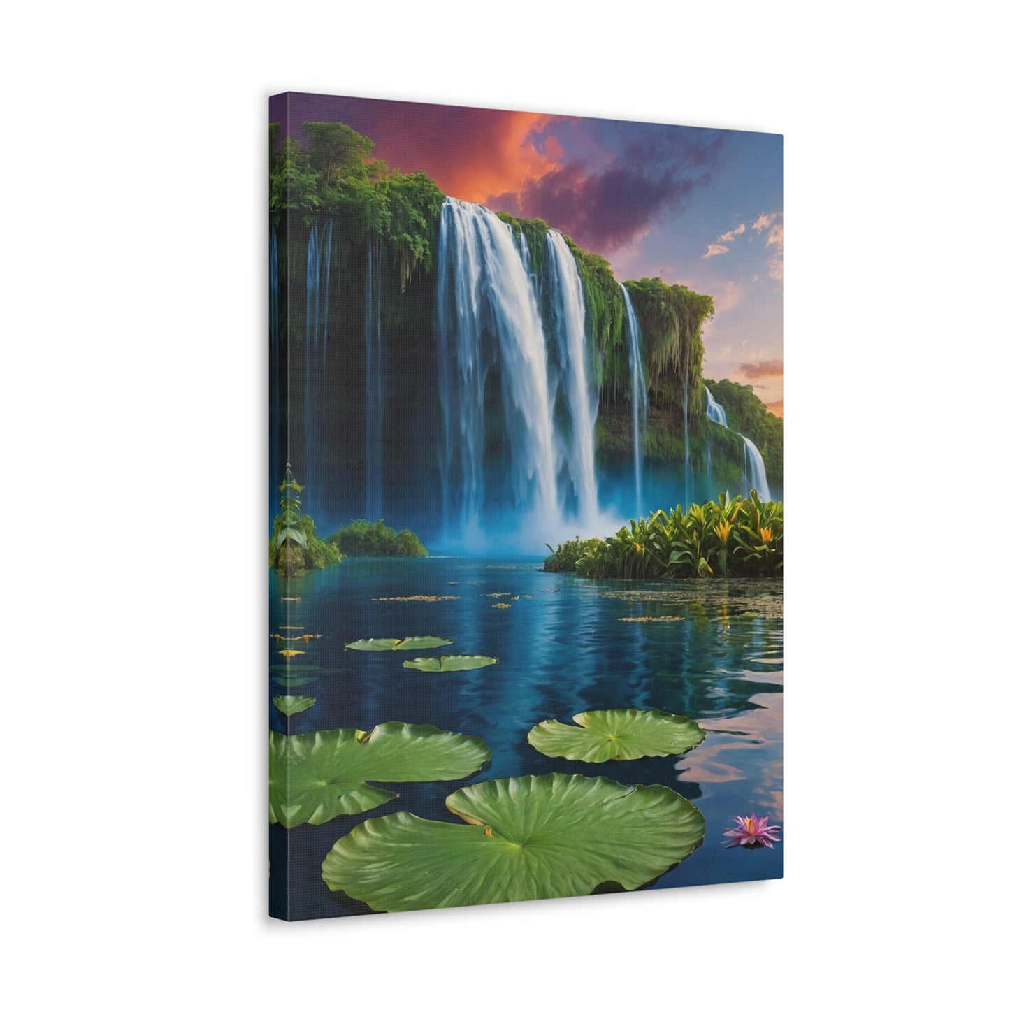 Blissful Lotus Art Canvas Ed. 3