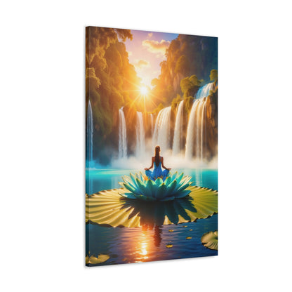 Blissful Lotus Art Canvas Ed. 15