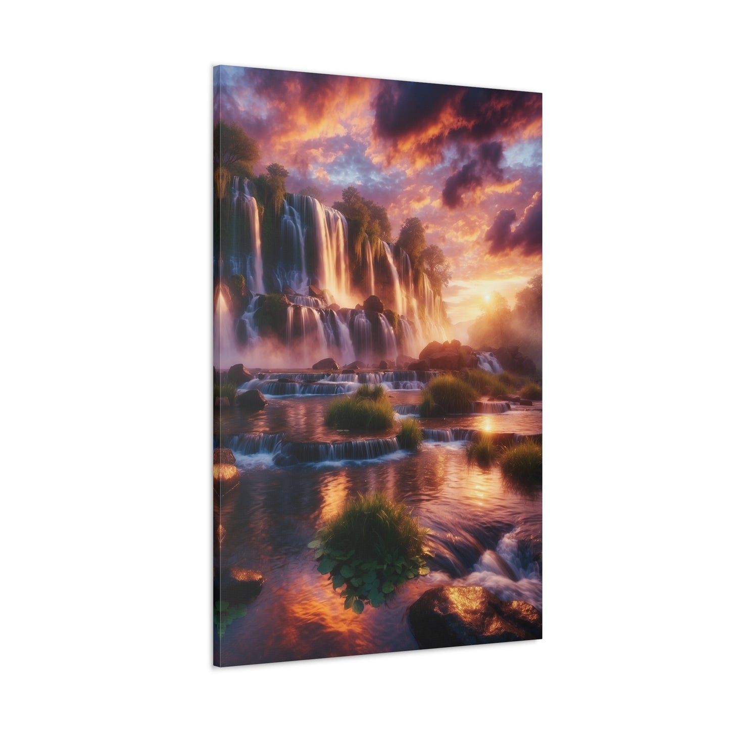 Majestic Waterfalls Art Canvas Ed. 17