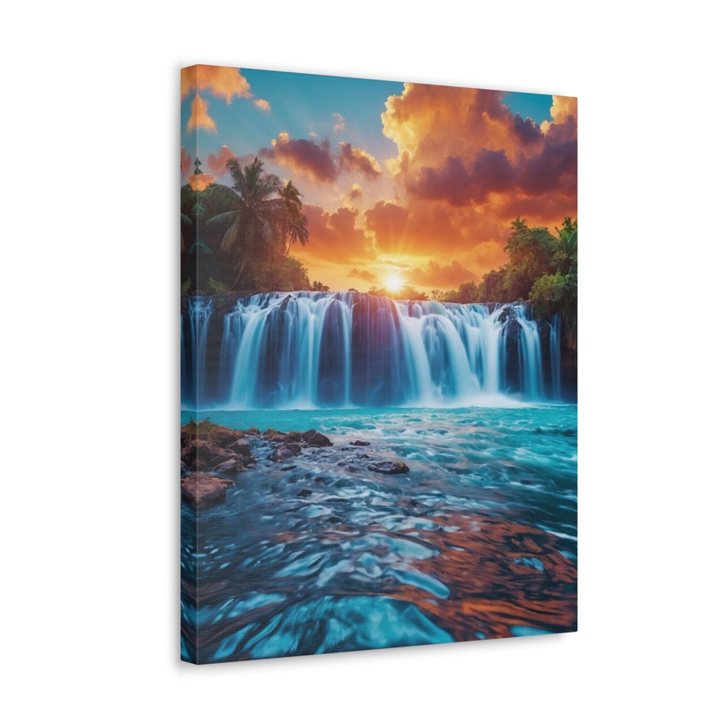 Majestic Waterfalls Art Canvas Ed. 43