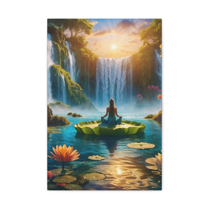 Blissful Lotus Art Canvas Ed. 14