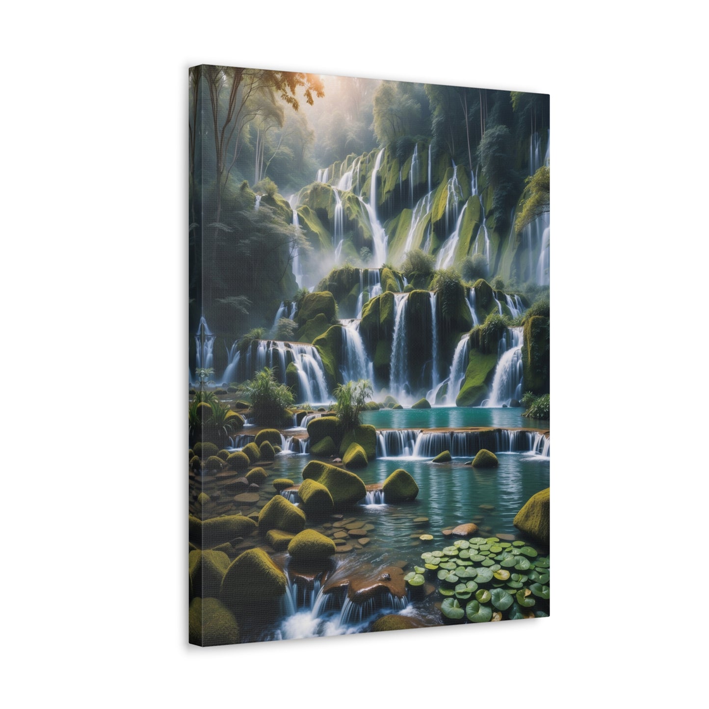 Majestic Waterfalls Art Canvas Ed. 13