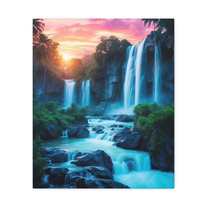 Majestic Waterfalls Art Canvas Ed. 31