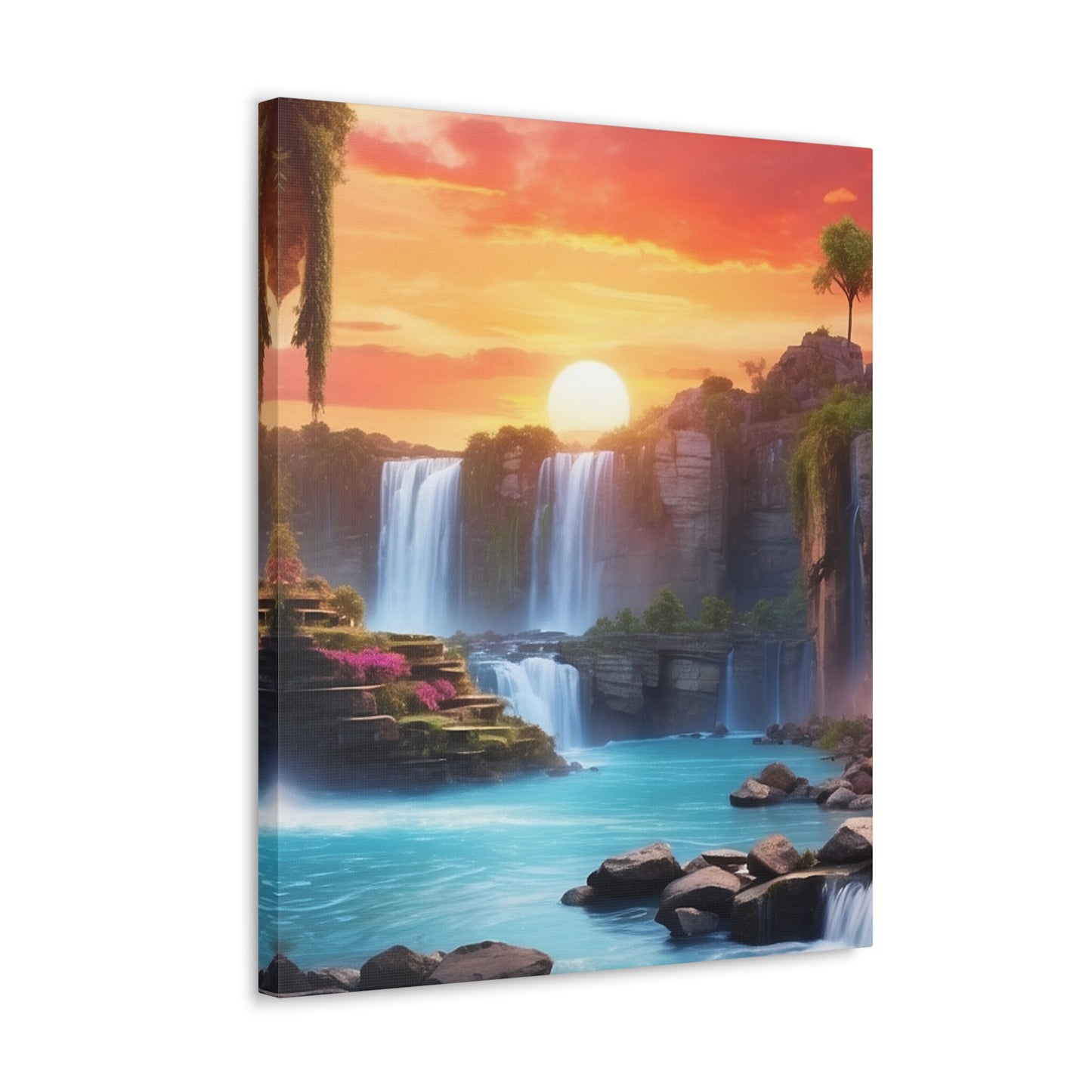 Majestic Waterfalls Art Canvas Ed. 25