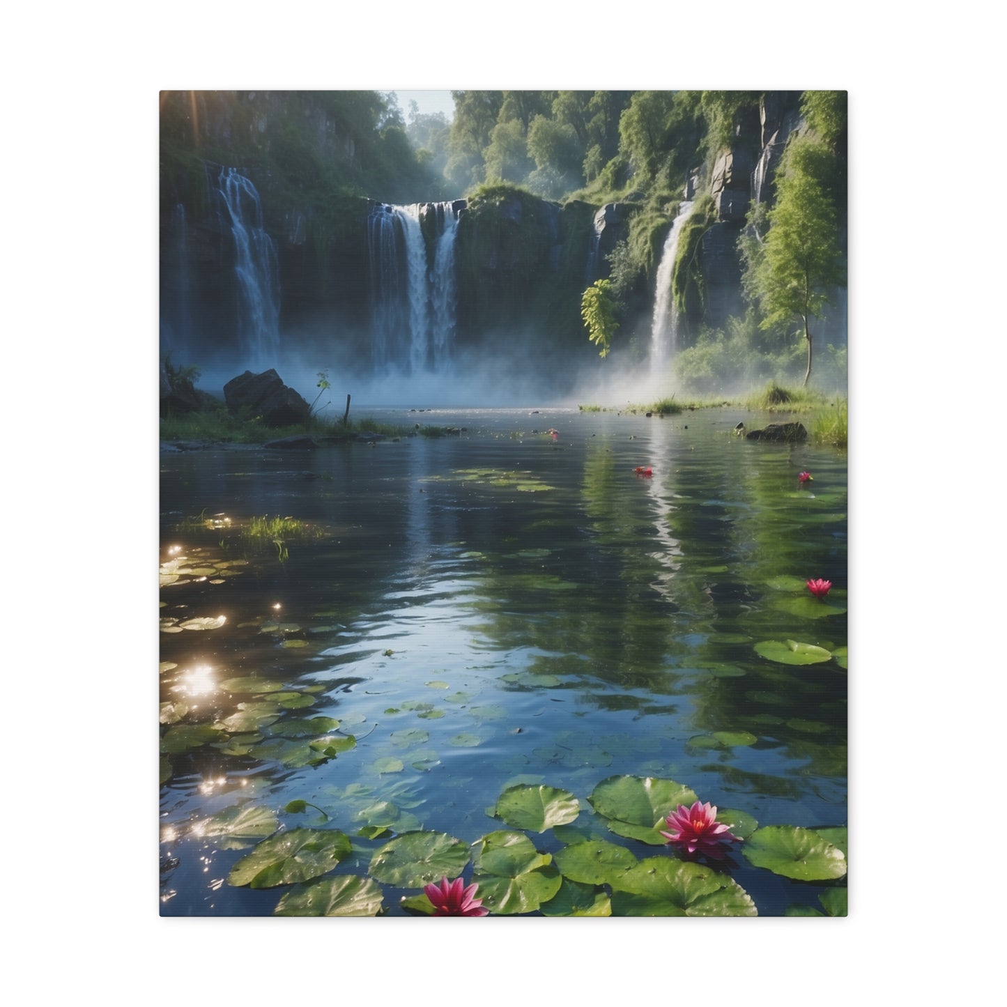 Majestic Waterfalls Art Canvas Ed. 6