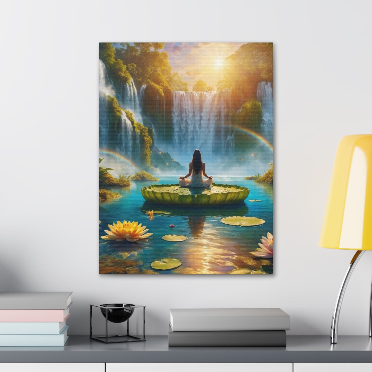 Blissful Lotus Art Canvas Ed. 17