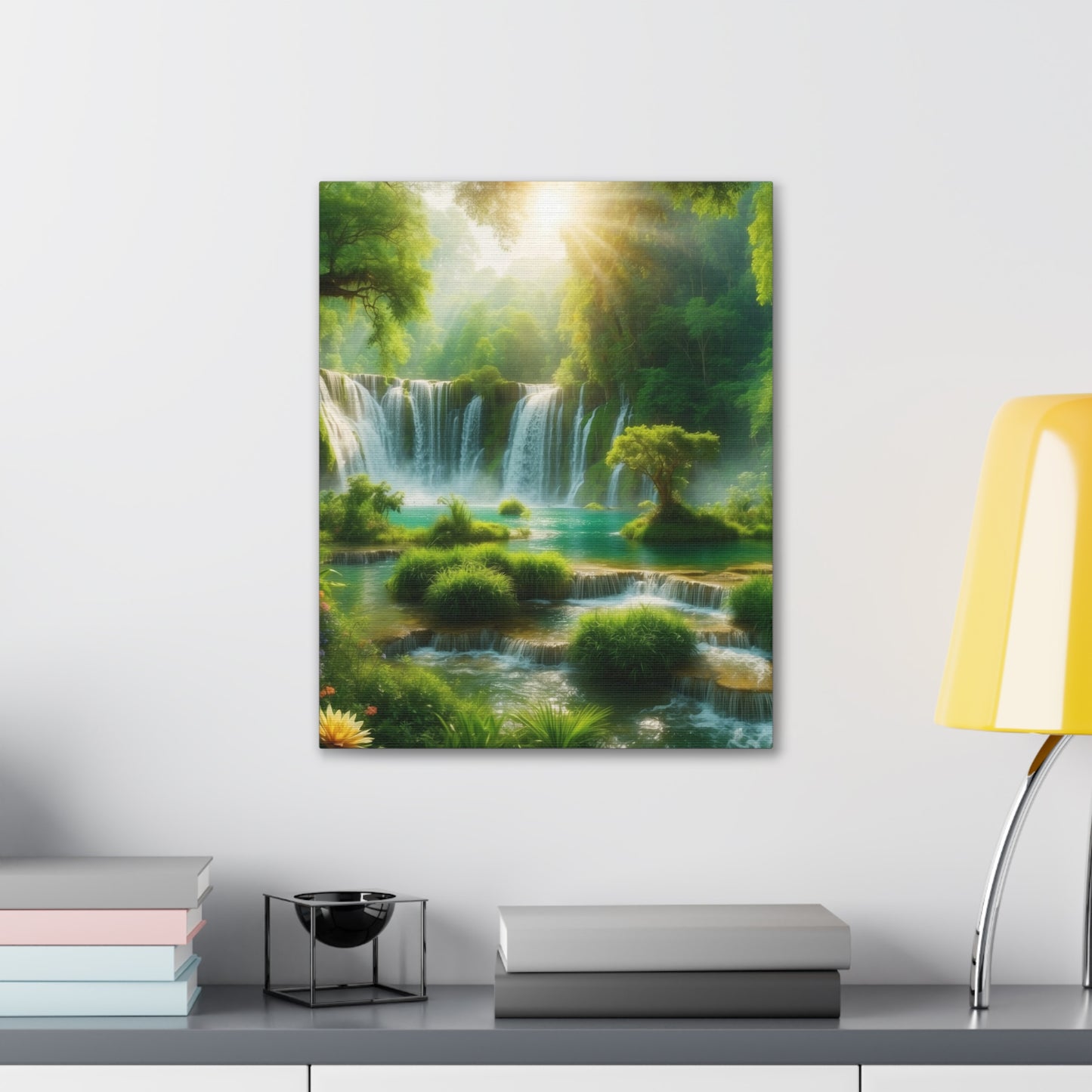 Majestic Waterfalls Art Canvas Ed. 4