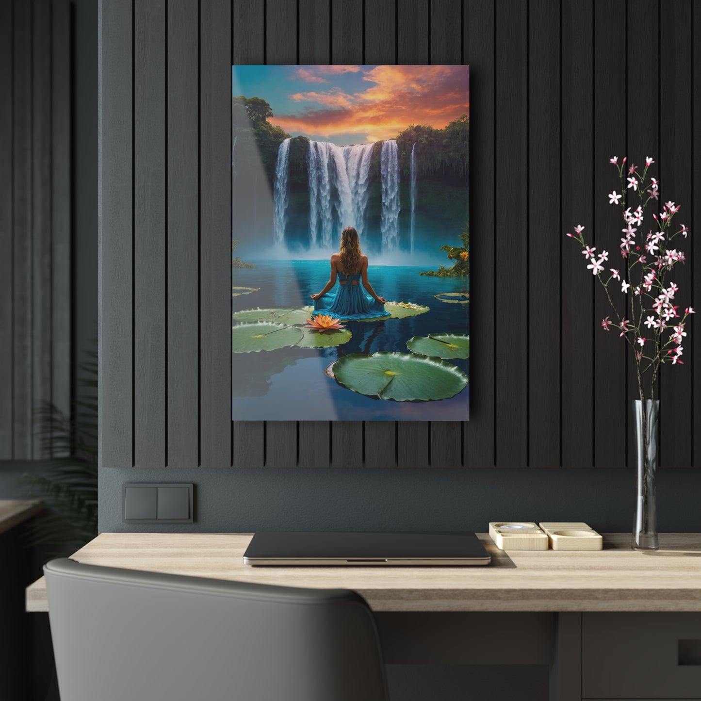 Blissful Lotus Acrylic Print Ed. 4